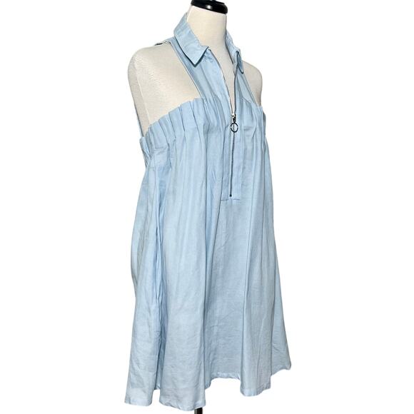 Tobi Angela Chambray Shift Dress SZ L Blue - Picture 8 of 11